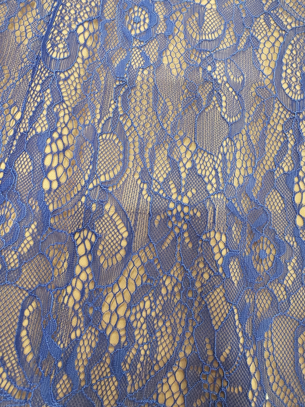 Jay Godfrey Royal Blue Lace Long Sleeve Contrast Lining Mini Dress Size 6 NWOT - Picture 3 of 6